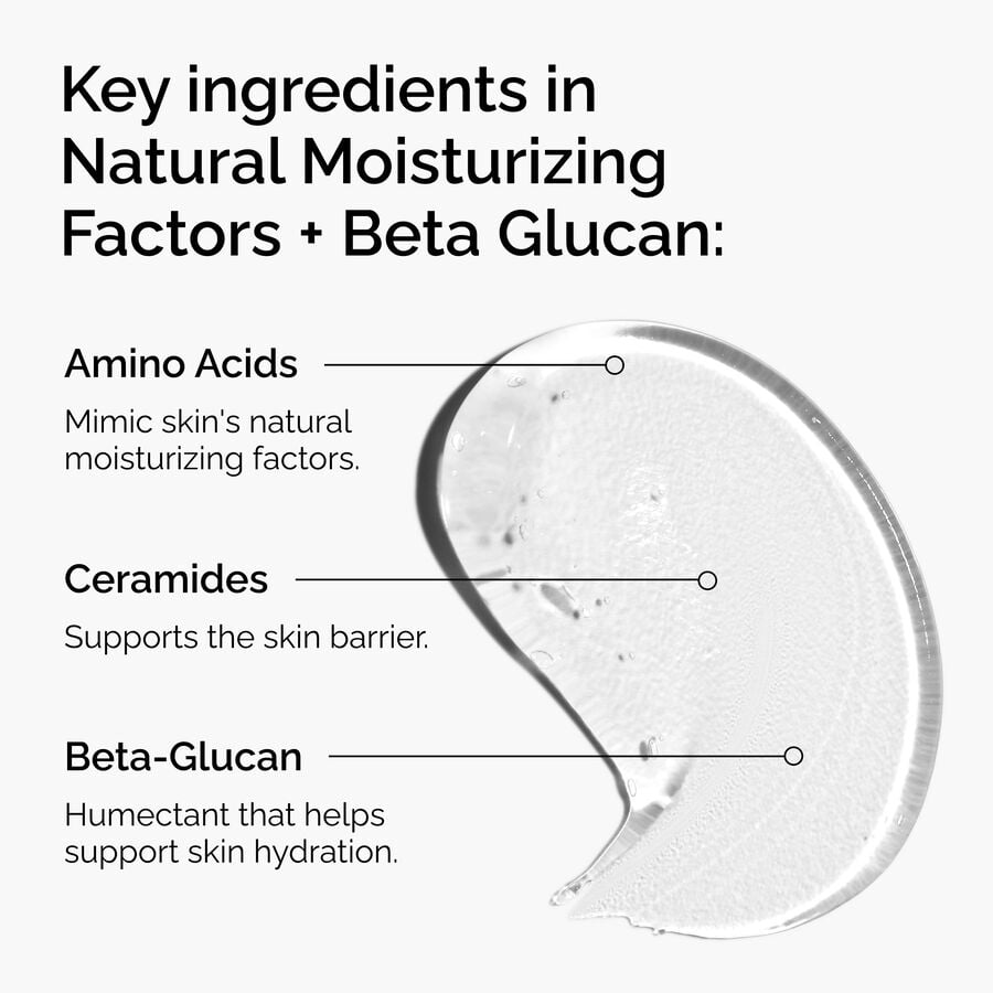 Lightweight Beta Glucan Gel Moisturizer with Natural Factors