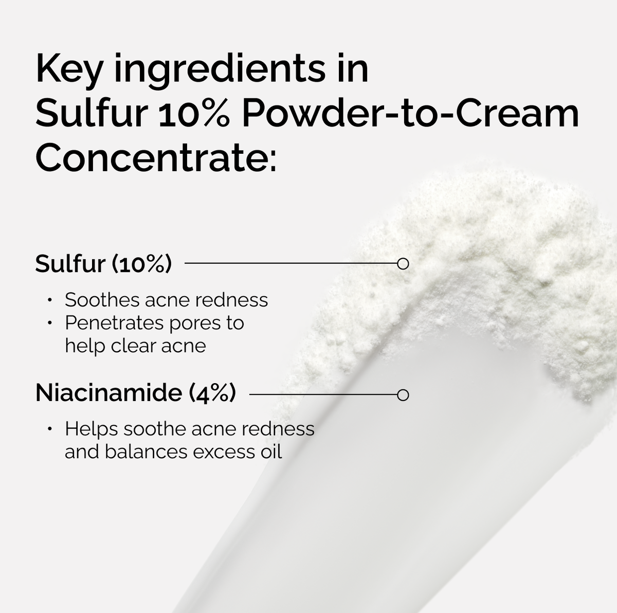 Sulfur 10% Powder-to-Cream Acne Concentrate