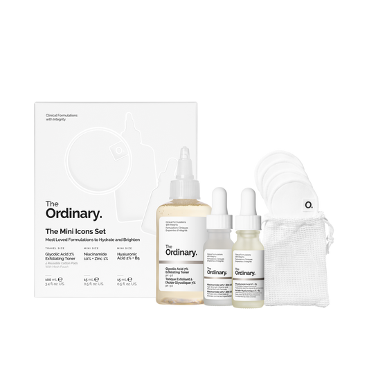 Mini Icons Skincare Set with Reusable Cotton Pads