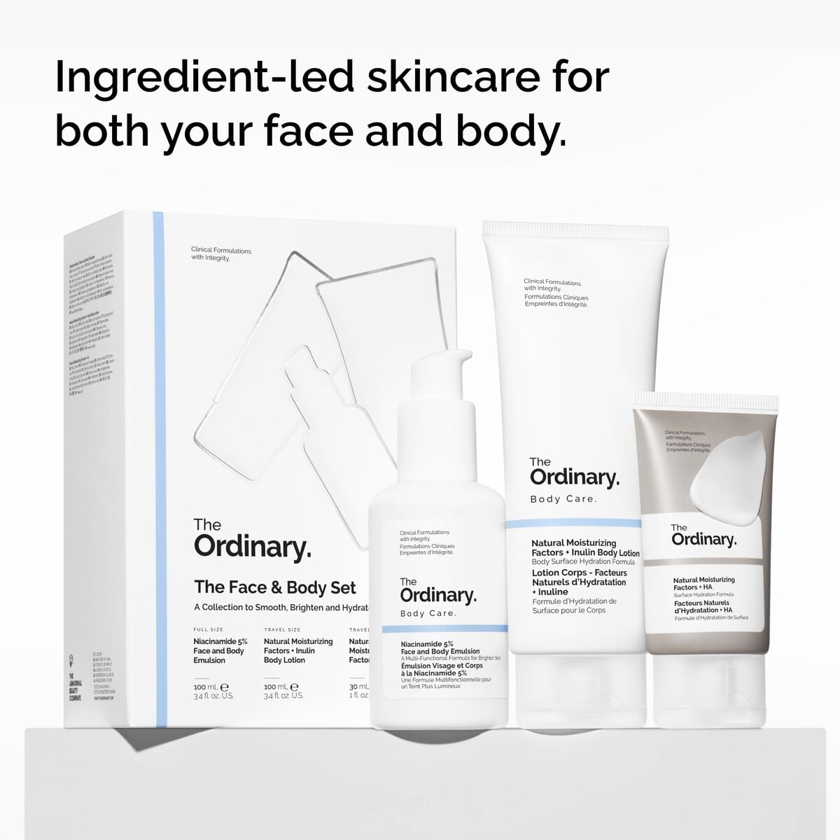 Face and Body Smoothing, Brightening & Hydrating Set