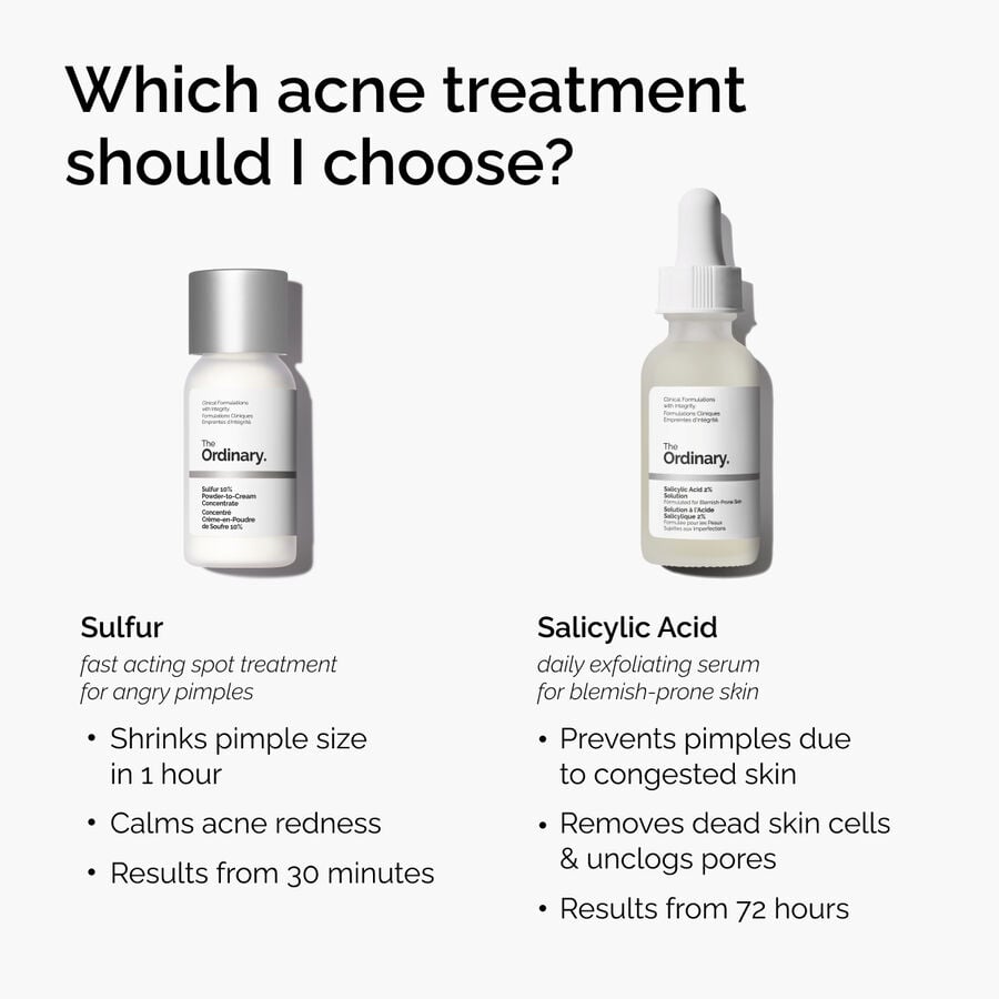Sulfur 10% Powder-to-Cream Acne Concentrate