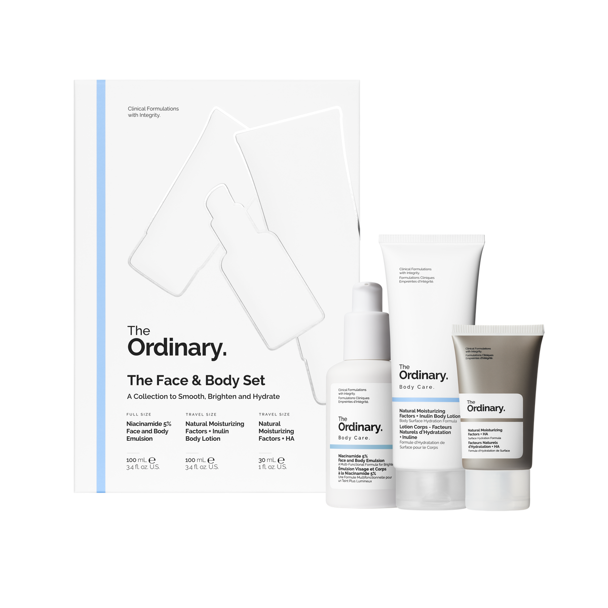 Face and Body Smoothing, Brightening & Hydrating Set