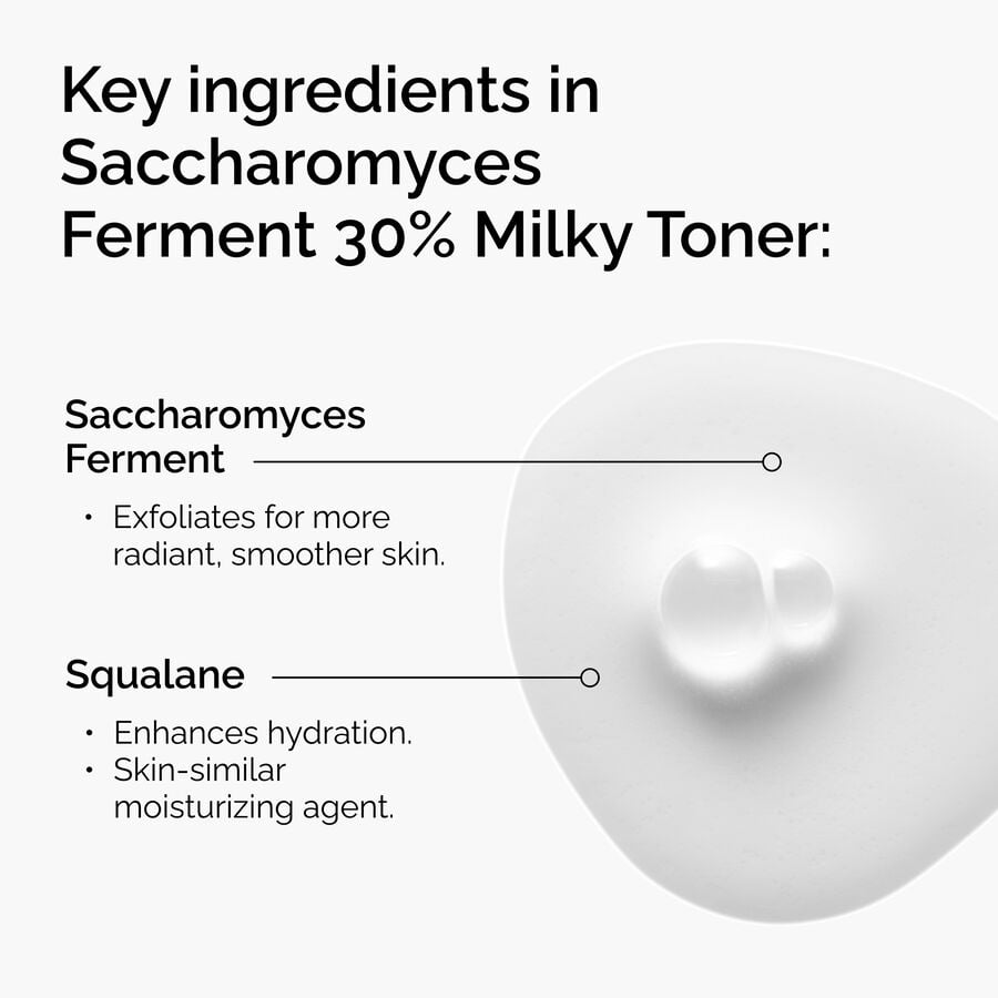 Saccharomyces Ferment 30% Gentle Milky Toner