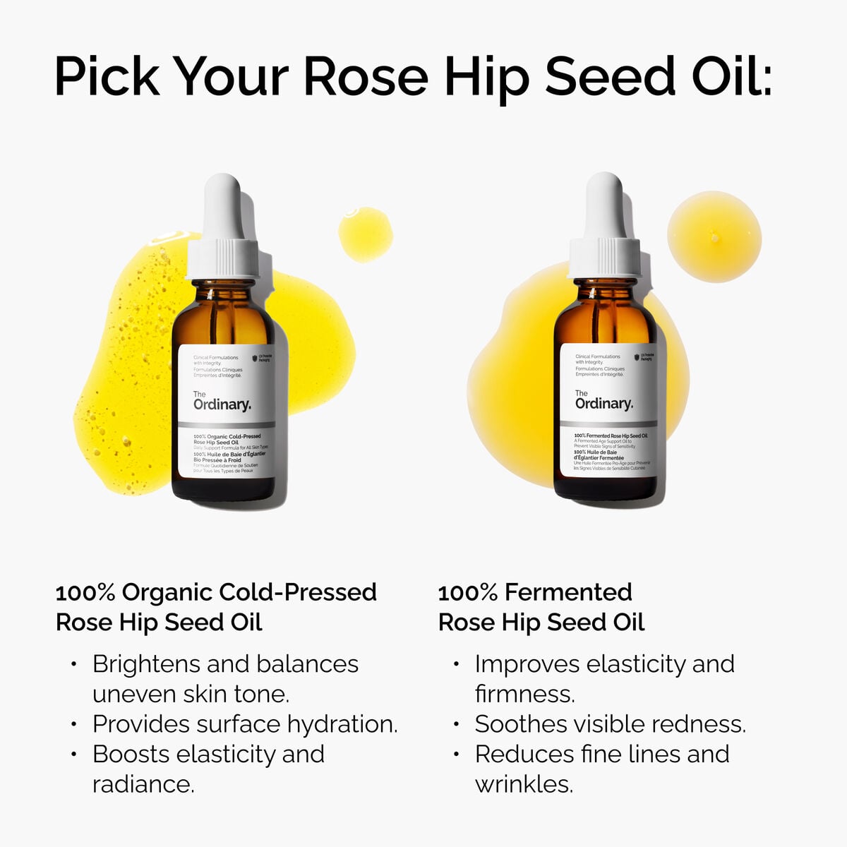 Organic Rose Hip Seed Oil, 100% Cold-Pressed